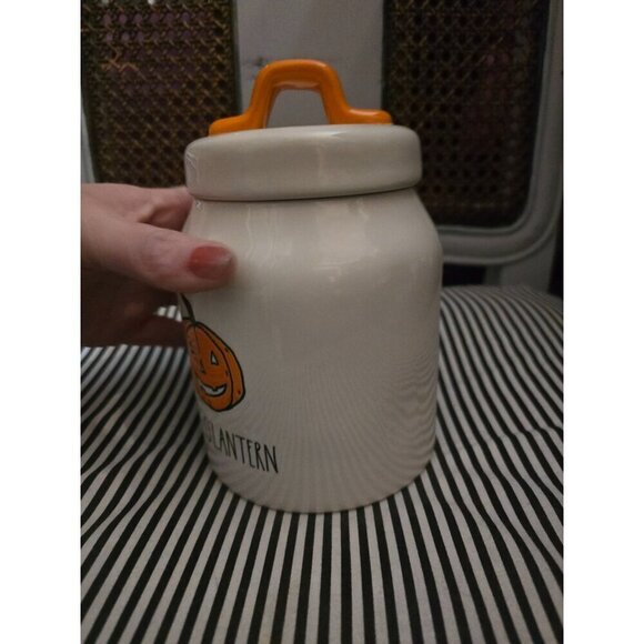 NWT Rae Dunn Halloween Baby Jack O'Lantern Icon Canister - Picture 3 of 12